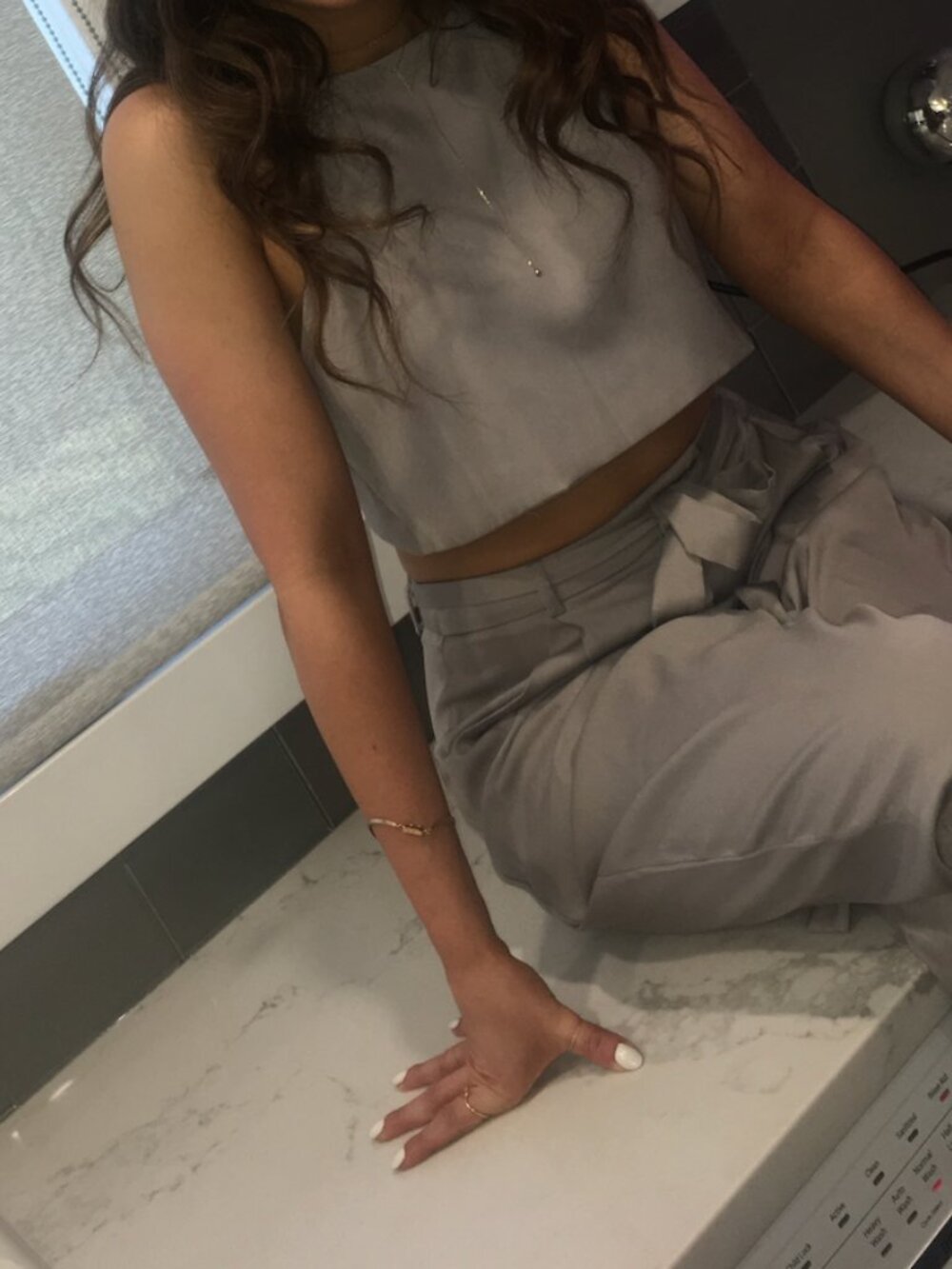 Sabo Skirt Grey Matching Set